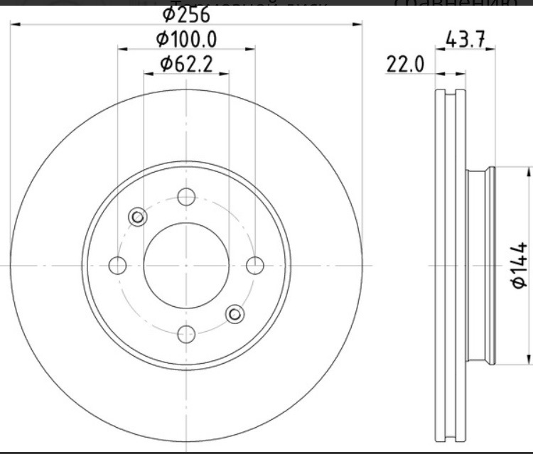 ND6108 Диск тормозной передний NISSHINBO | Запчасти на DRIVE2