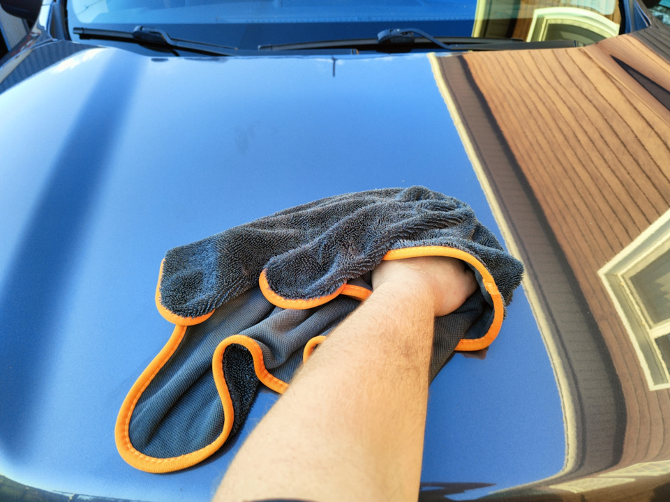 Протираем с удовольствием, ни разводов, ни воды, сухо и чисто, нравится) — Nissan X-Trail II (t31)