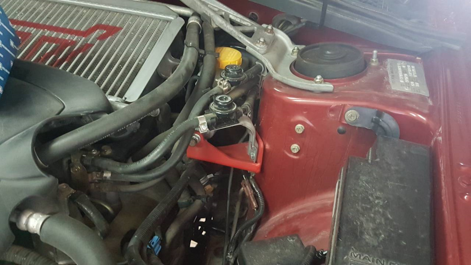 Перенос топливного фильтра. — Subaru Forester (SG), 2,5 л, 2005 года ...