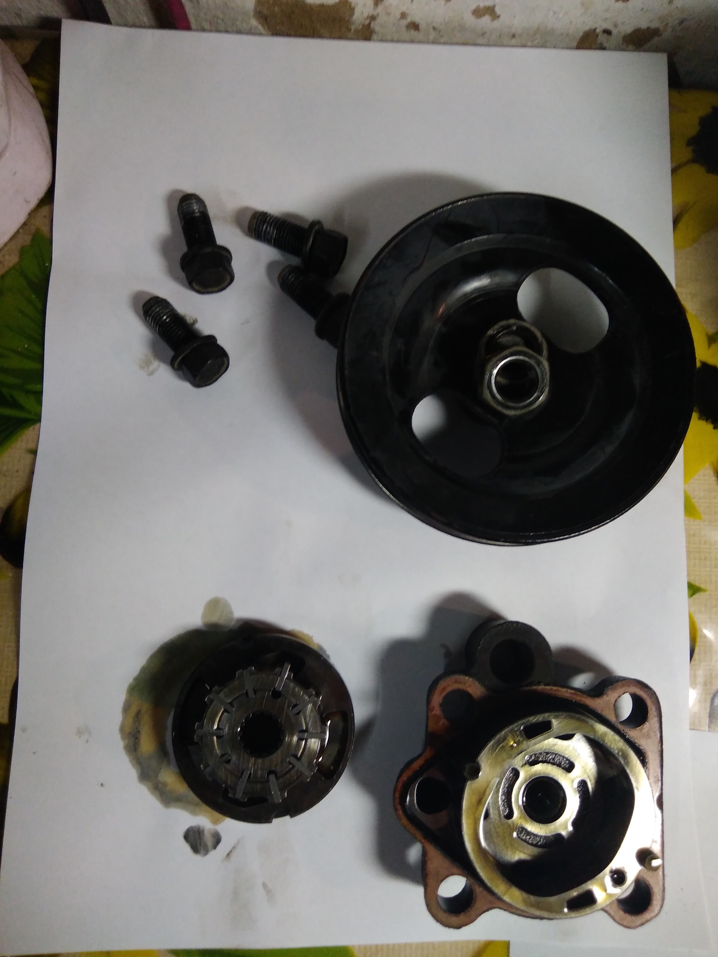 Замена подшипника насоса ГУРа Акцент — Hyundai Accent (2G), 1,5 л, 2005 ...