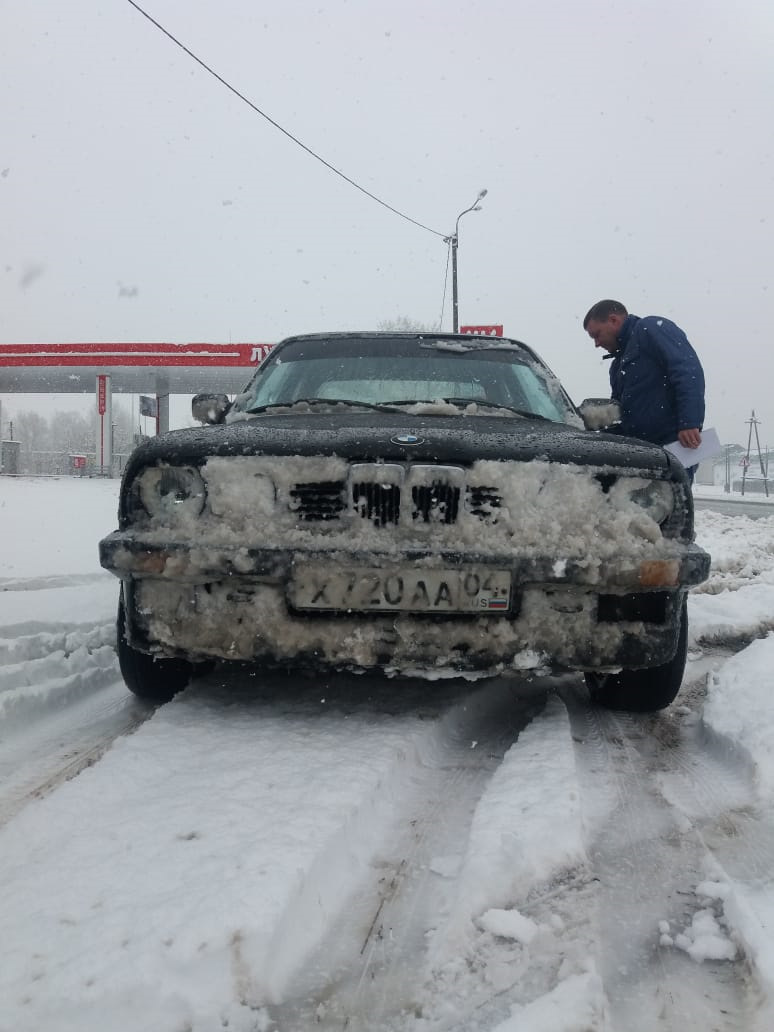 200 км. по снегу на летней резине — BMW 3 series (E30), 2,5 л, 1986 года |  покупка машины | DRIVE2