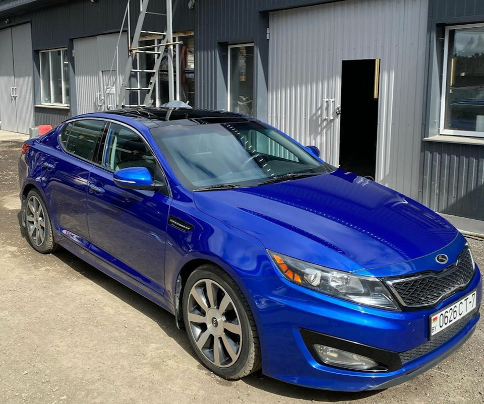 Полировка и защита от сколов — KIA Optima (3G), 2 л, 2011 года