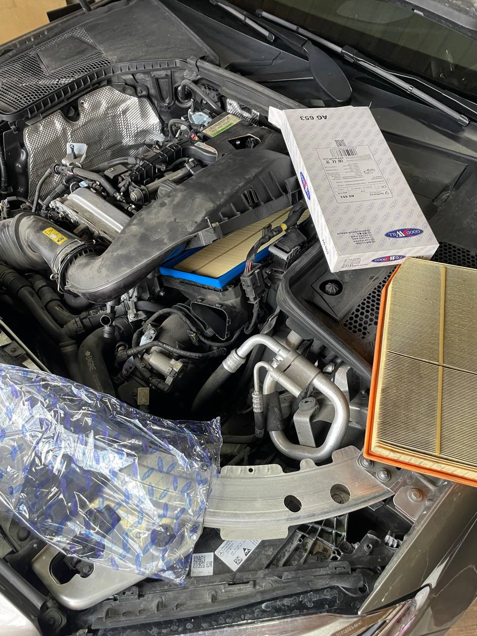 ТО двигателя и замена воздушных фильтров — Mercedes-Benz C-Class (W205 ...