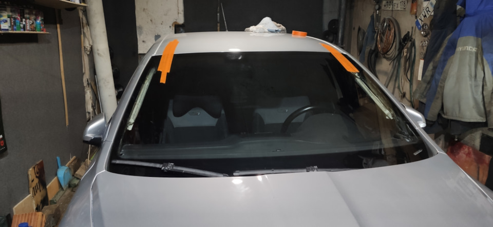 Замена лобового стекла — Skoda Octavia RS A5 Mk2, 2 л, 2007 года ...
