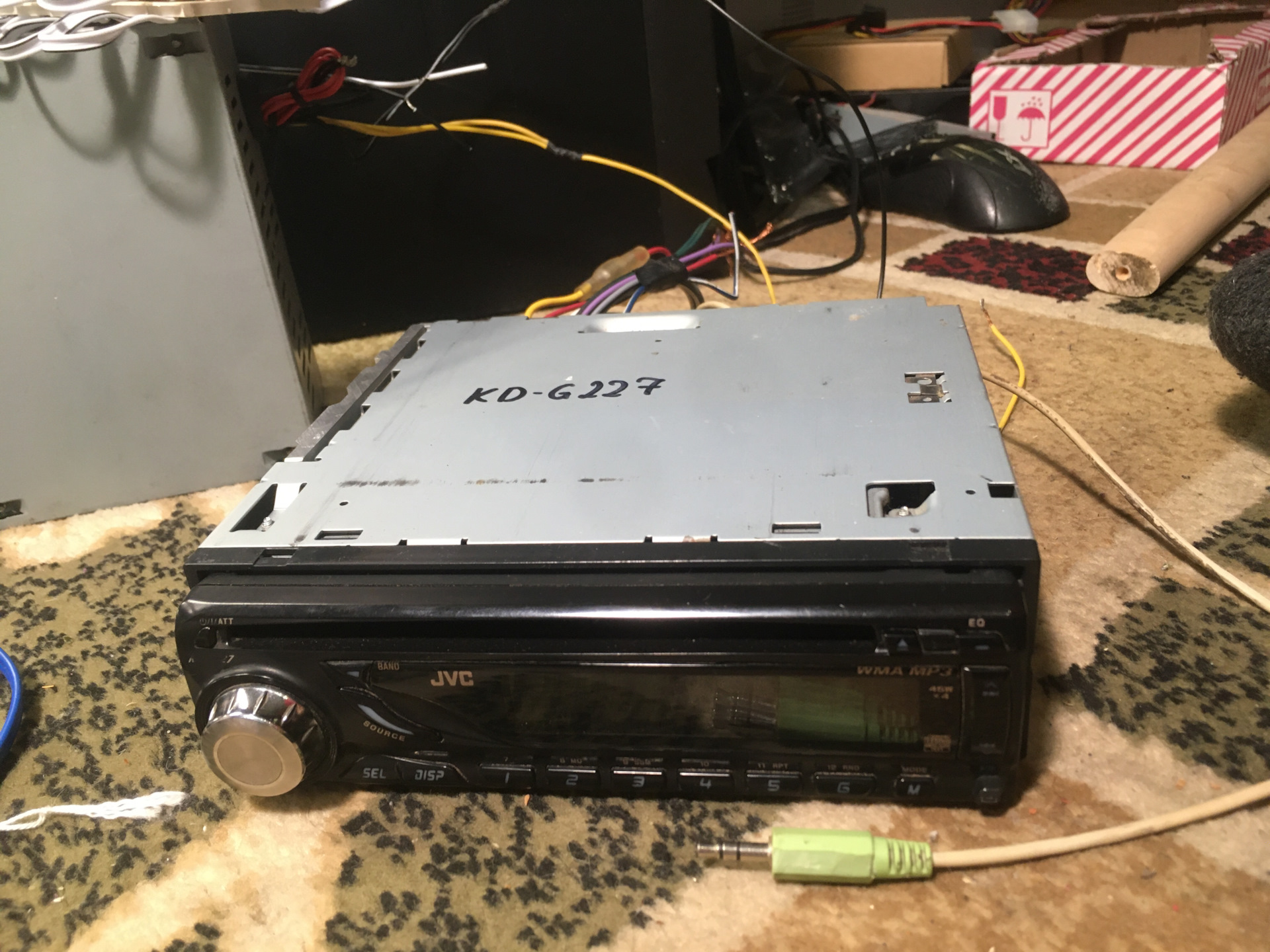 Jvc kd g227 aux схема подключения