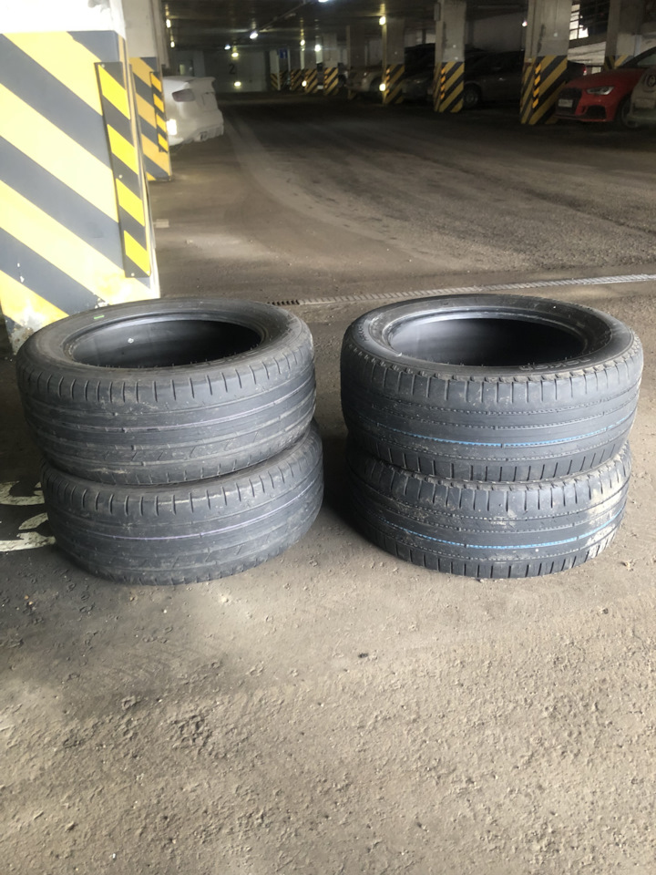 Шины летние Nokian 235/55 R17 на Audi A7 Sportback (1G), Audi A8 (D3 ...