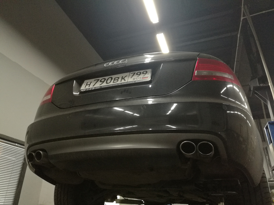 # 67. Изменение звука выхлопа — Audi A6 (C6), 3 л, 2008 года | тюнинг ...