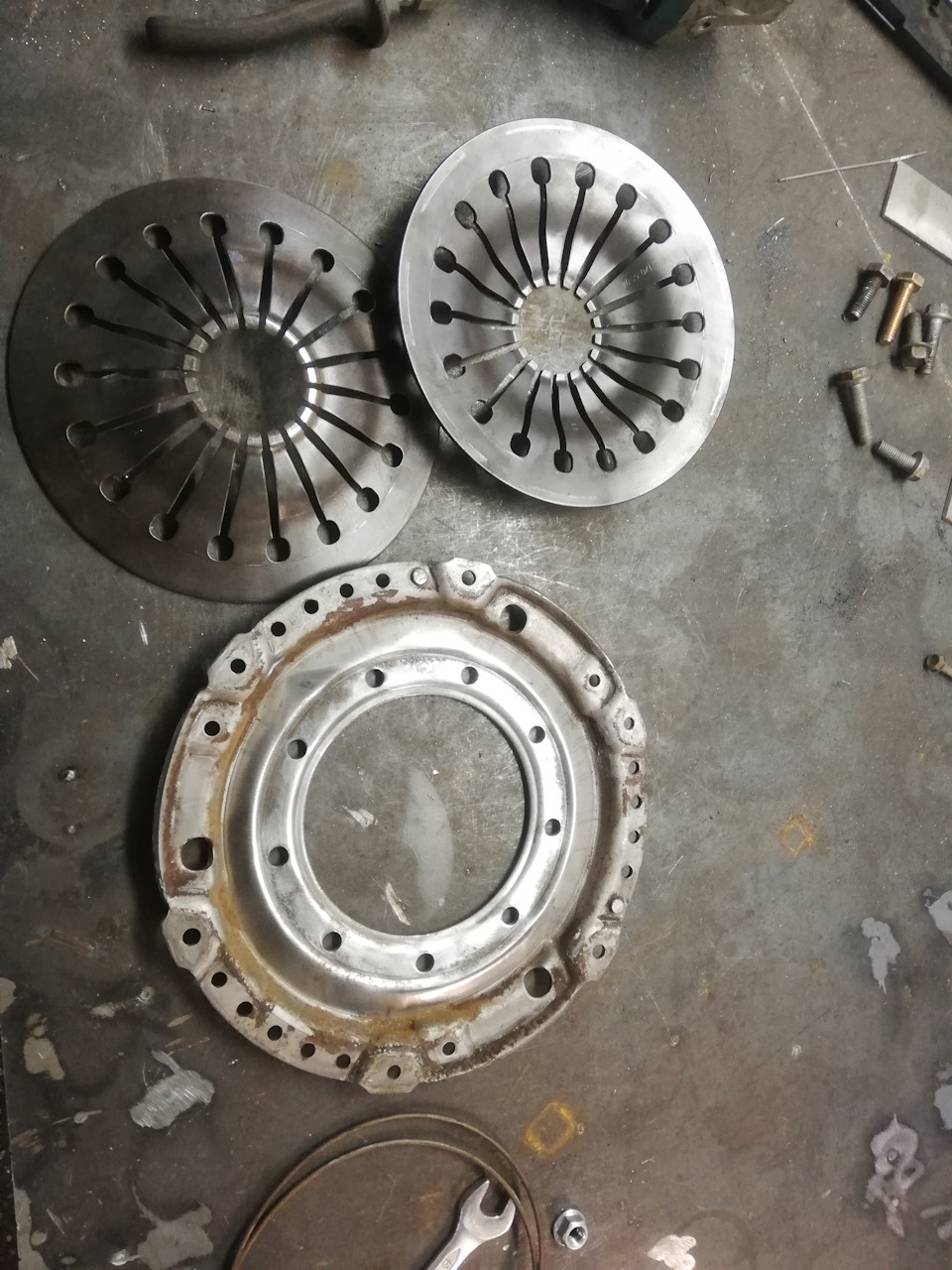 Развалился двухмассовый, переход на одномассовый маховик — Opel Omega B ...