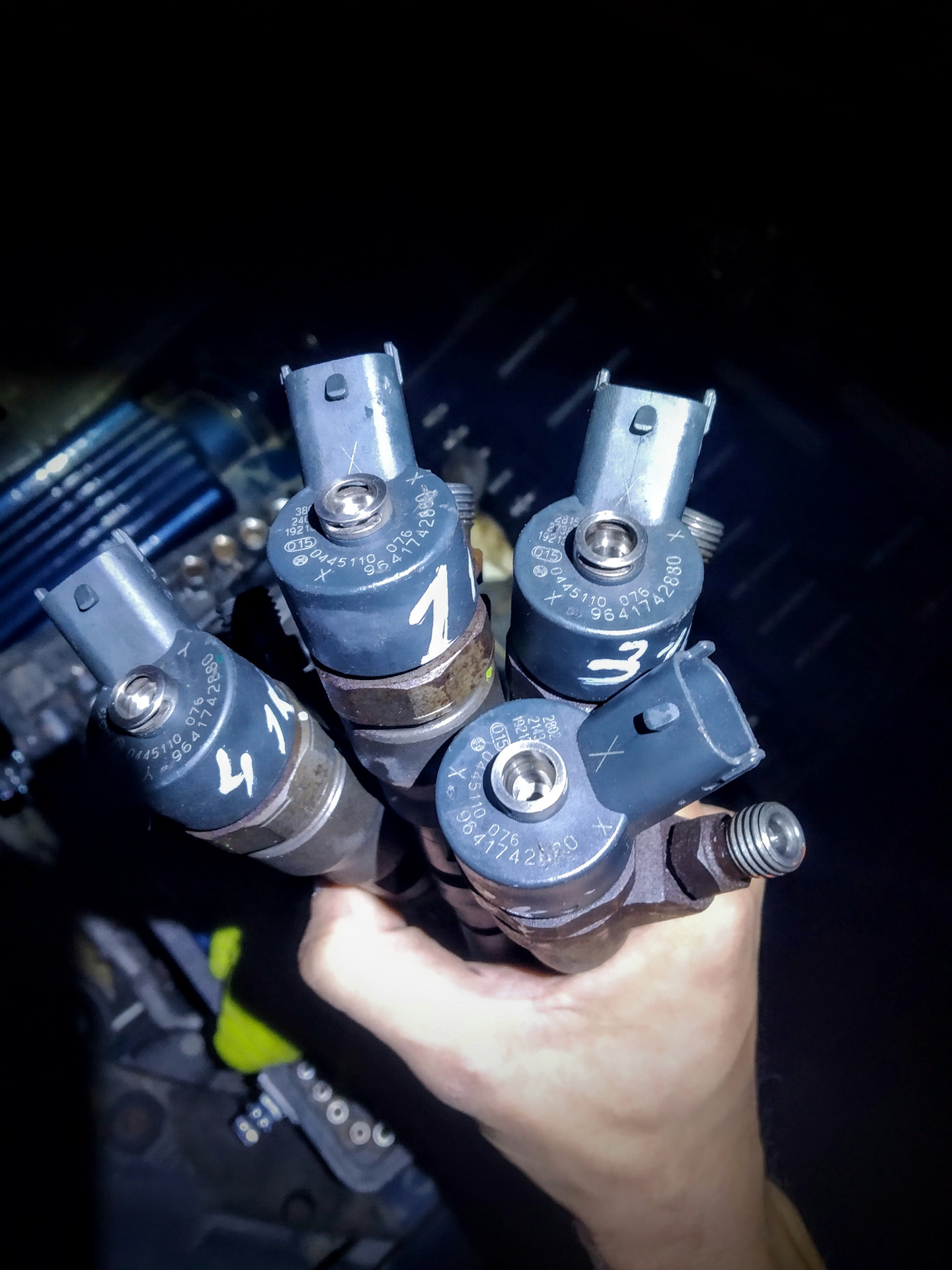 после замены форсунок 2