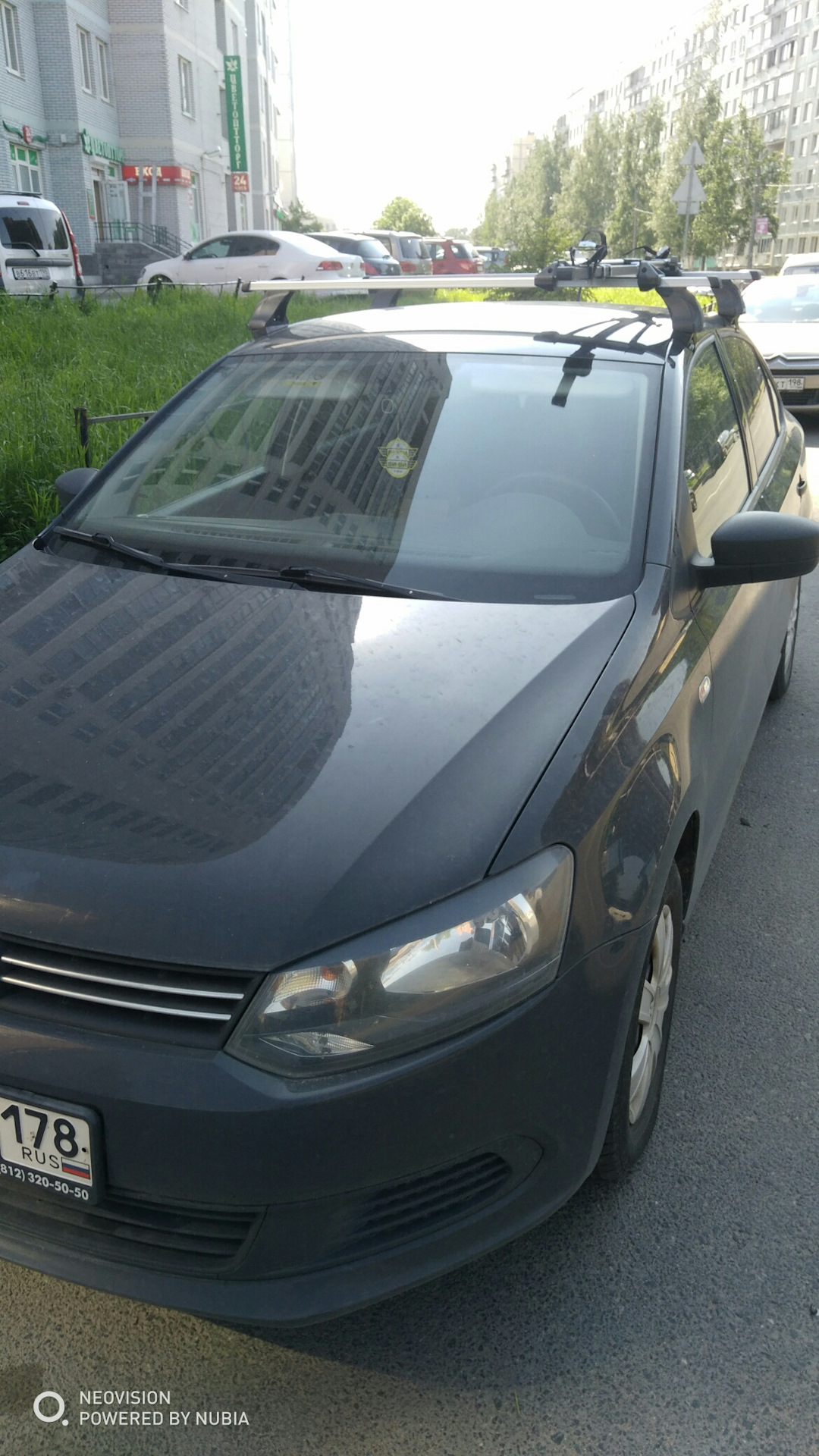 Багажник на крышу. — Volkswagen Polo Sedan, 1,6 л., 2015 года ...