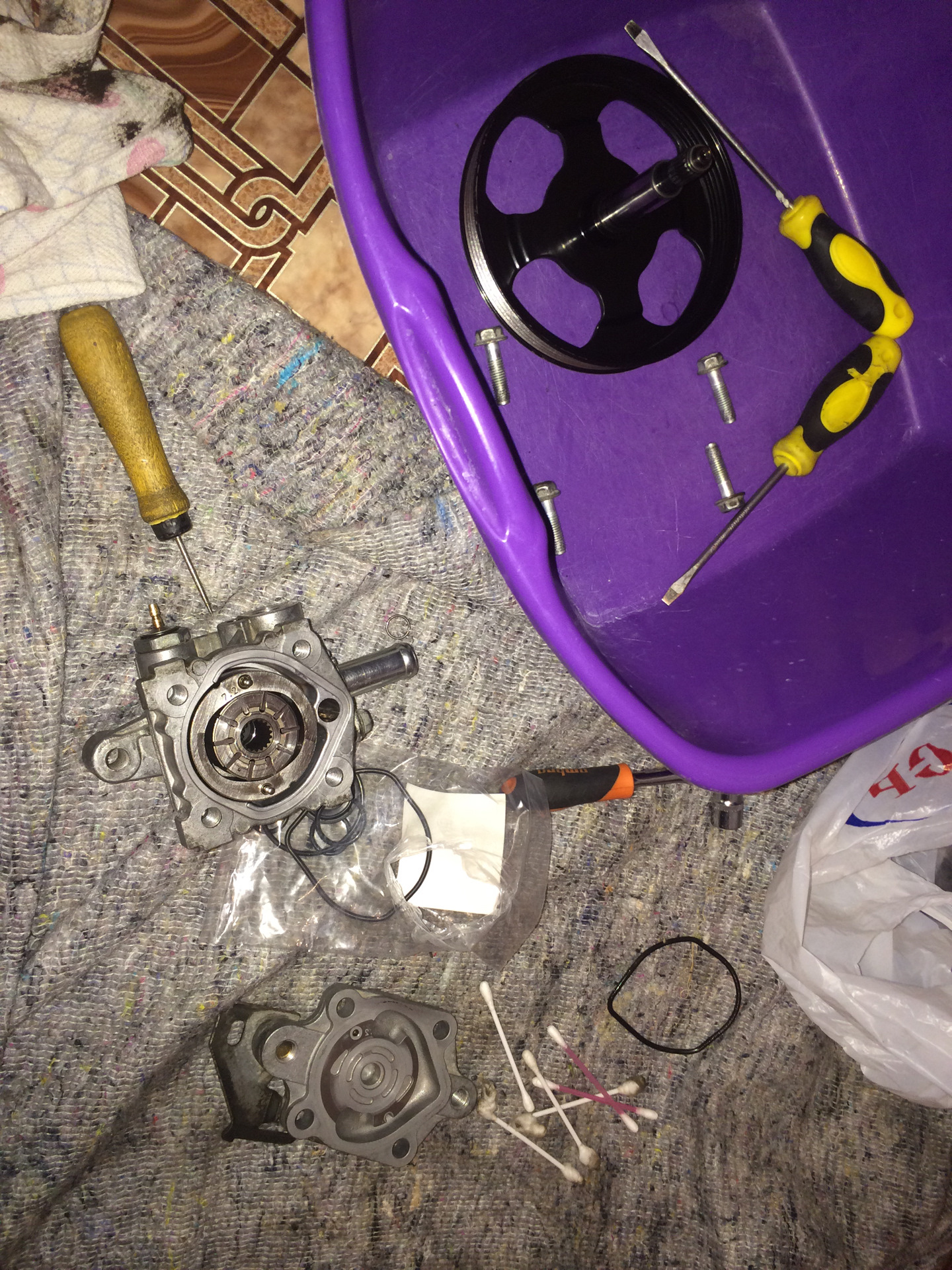 Ремонт насоса гура — Mitsubishi Lancer IX, 1,6 л, 2005 года | своими ...