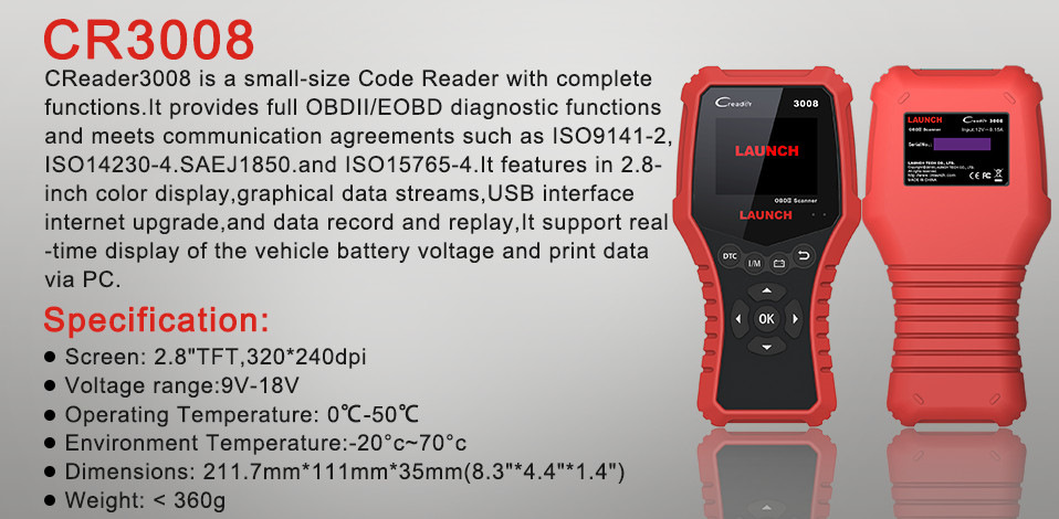 диагностический сканер OBD2 (Launch, China) — Nissan Qashqai (1G), 1,6 ...