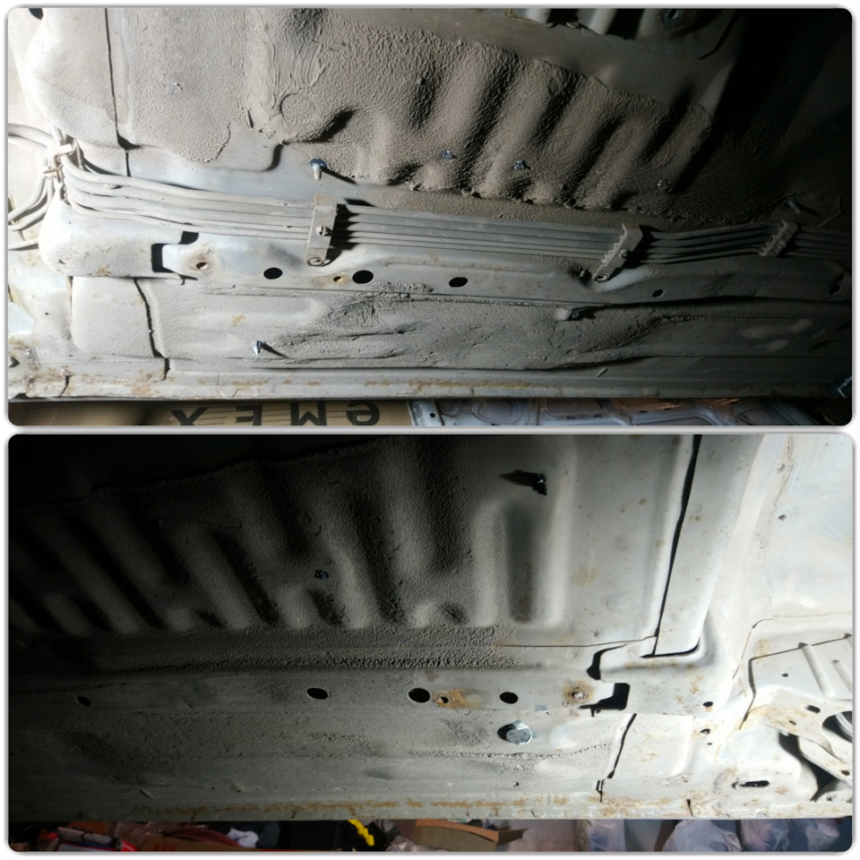 И немного состояния самого днища до работ… — Nissan Primera Wagon (W11)