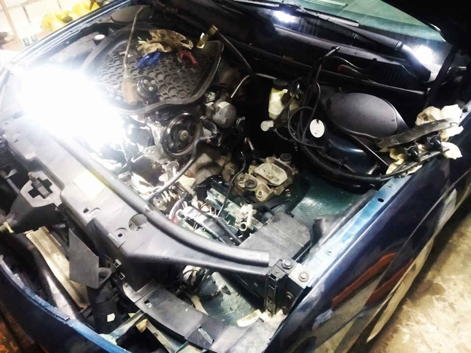 Замена помпы без снятия впускного. + Замена малого и большого ...