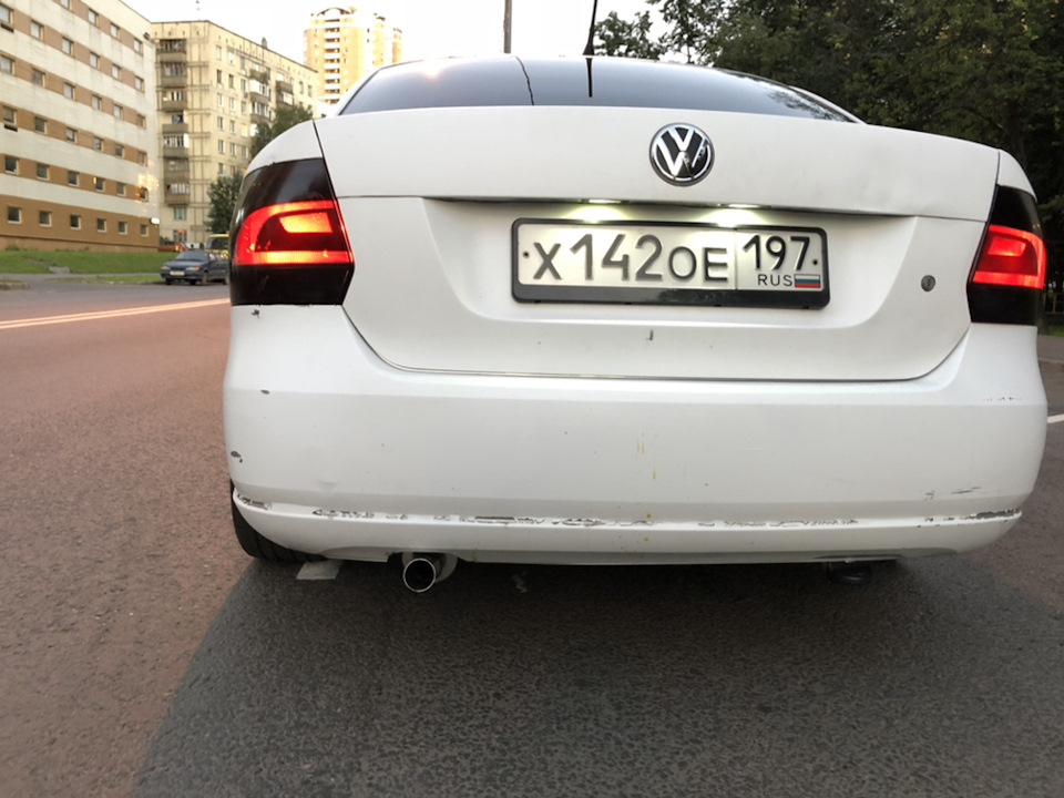 глушитель vw polo sedan