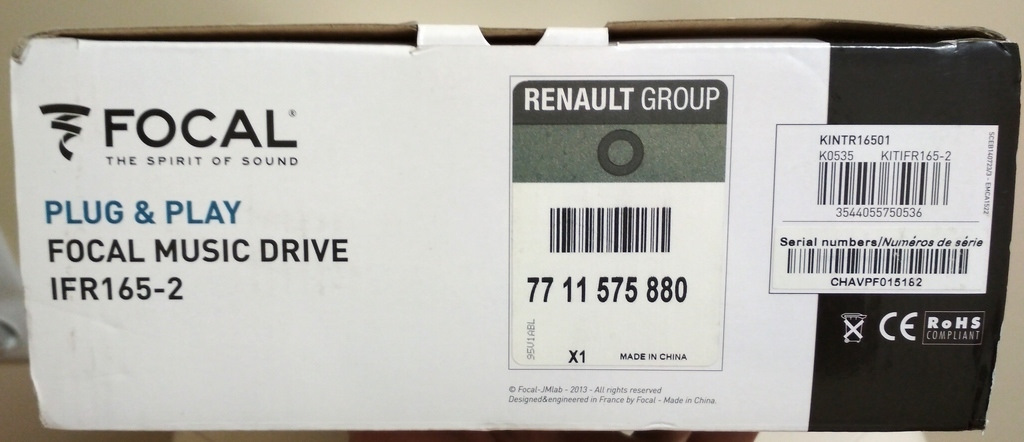 FOCAL MUSIC DRIVE IFR165-2 PLUG&PLAY САНДЕРО II (2014-2018) — Renault ...