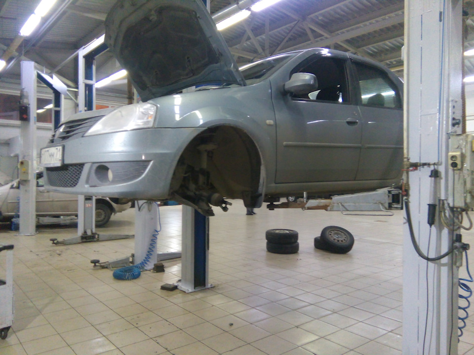 Мелкие неисправности (тормоза, ступица) — Renault Logan (1G), 1,6 л ...