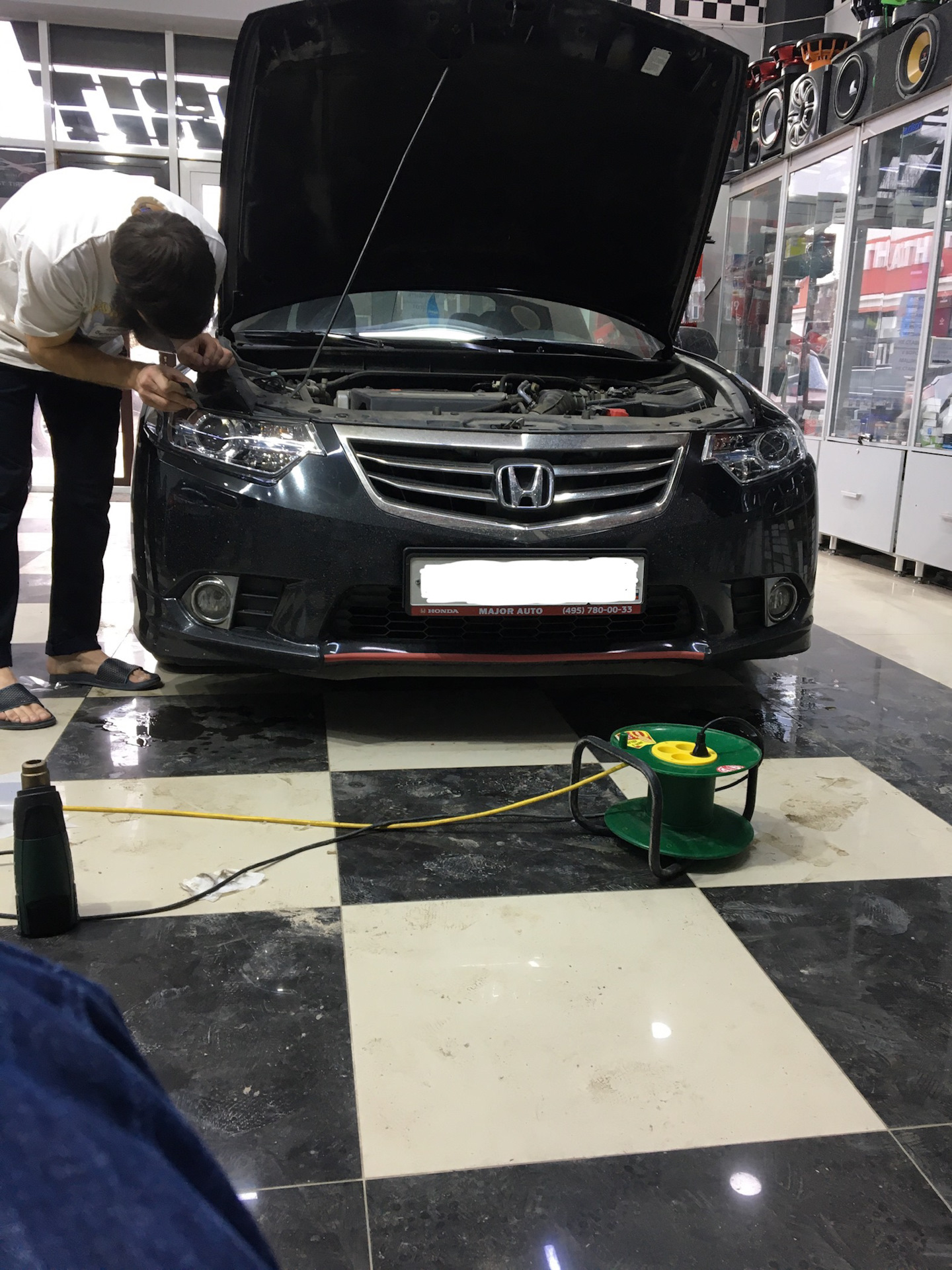 Защита передних фар — Honda Accord (8G), 2,4 л., 2012 года | стайлинг ...