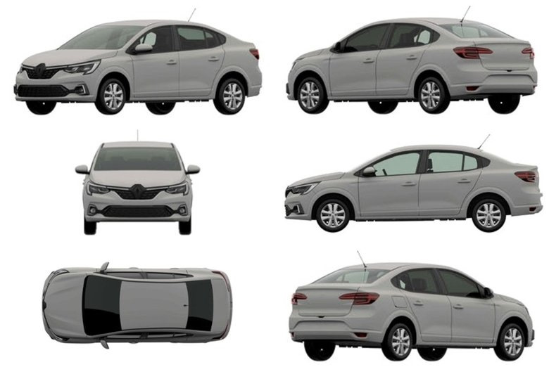 В России запатентован новый бюджетный седан Renault — по всей видимости ...