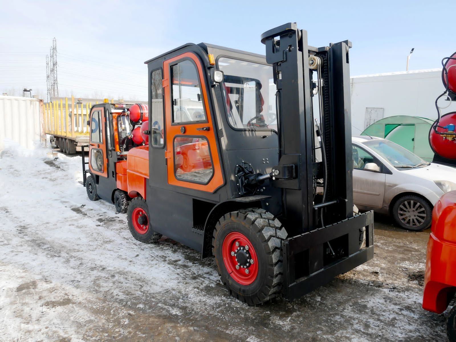 Установка газодизельного оборудования на вилочные погрузчики Isuzu Geka ...