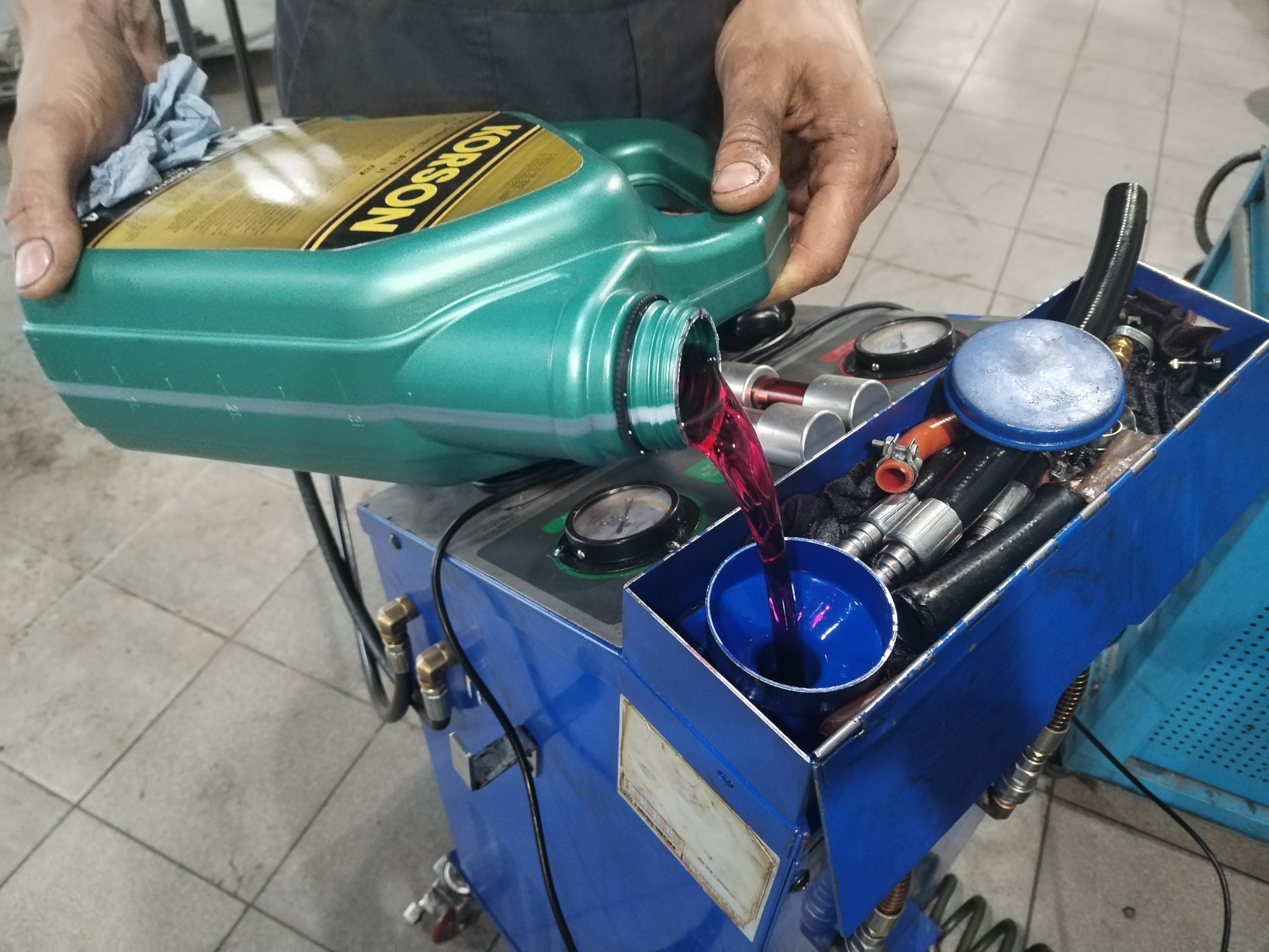 Замена трансмиссионной жидкости KORSON FULL SYNTHETIC ATF VI. (KS00122 ...