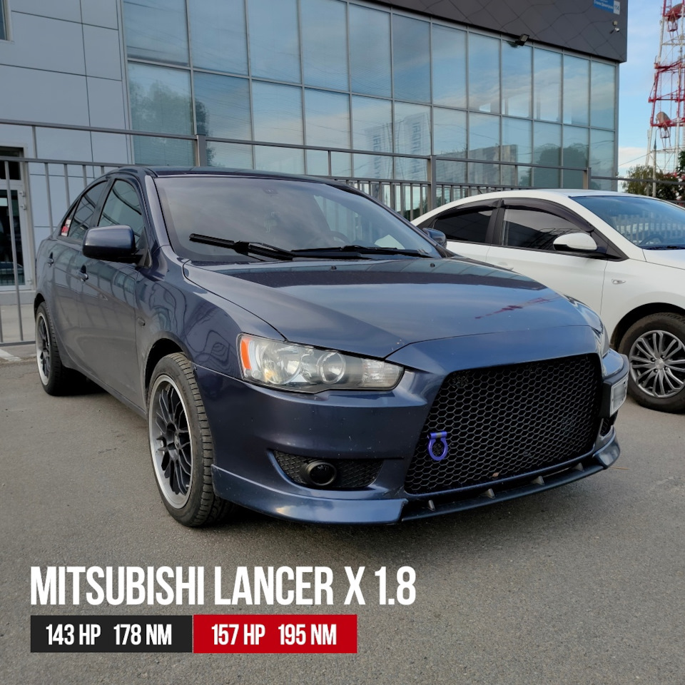 Mitsubishi, Lancer X, ( л.с.) — сделать Чип тюнинг оставить заявку