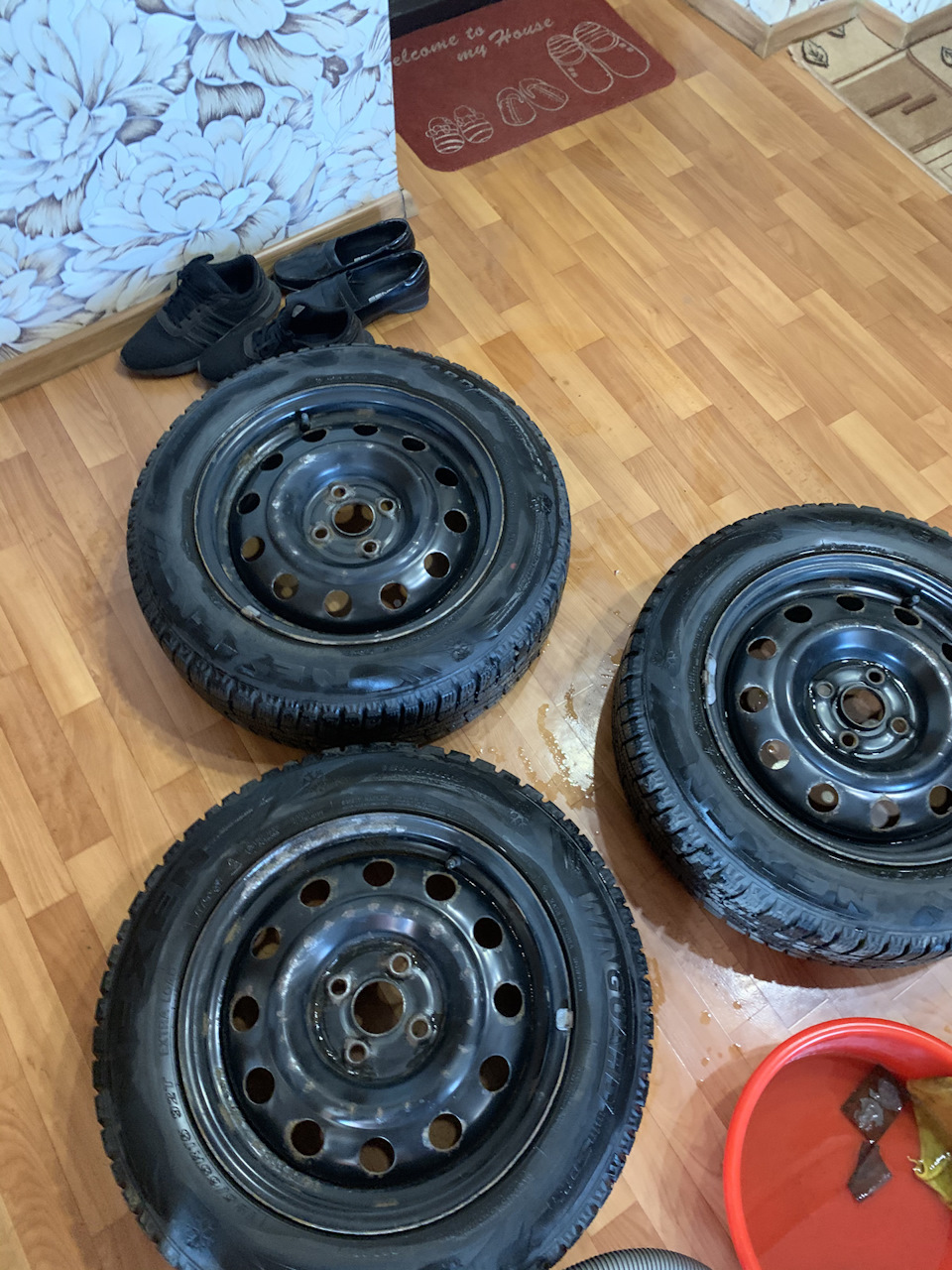 Подготовка дисков — Hyundai Solaris, 1,6 л, 2012 года | своими руками ...