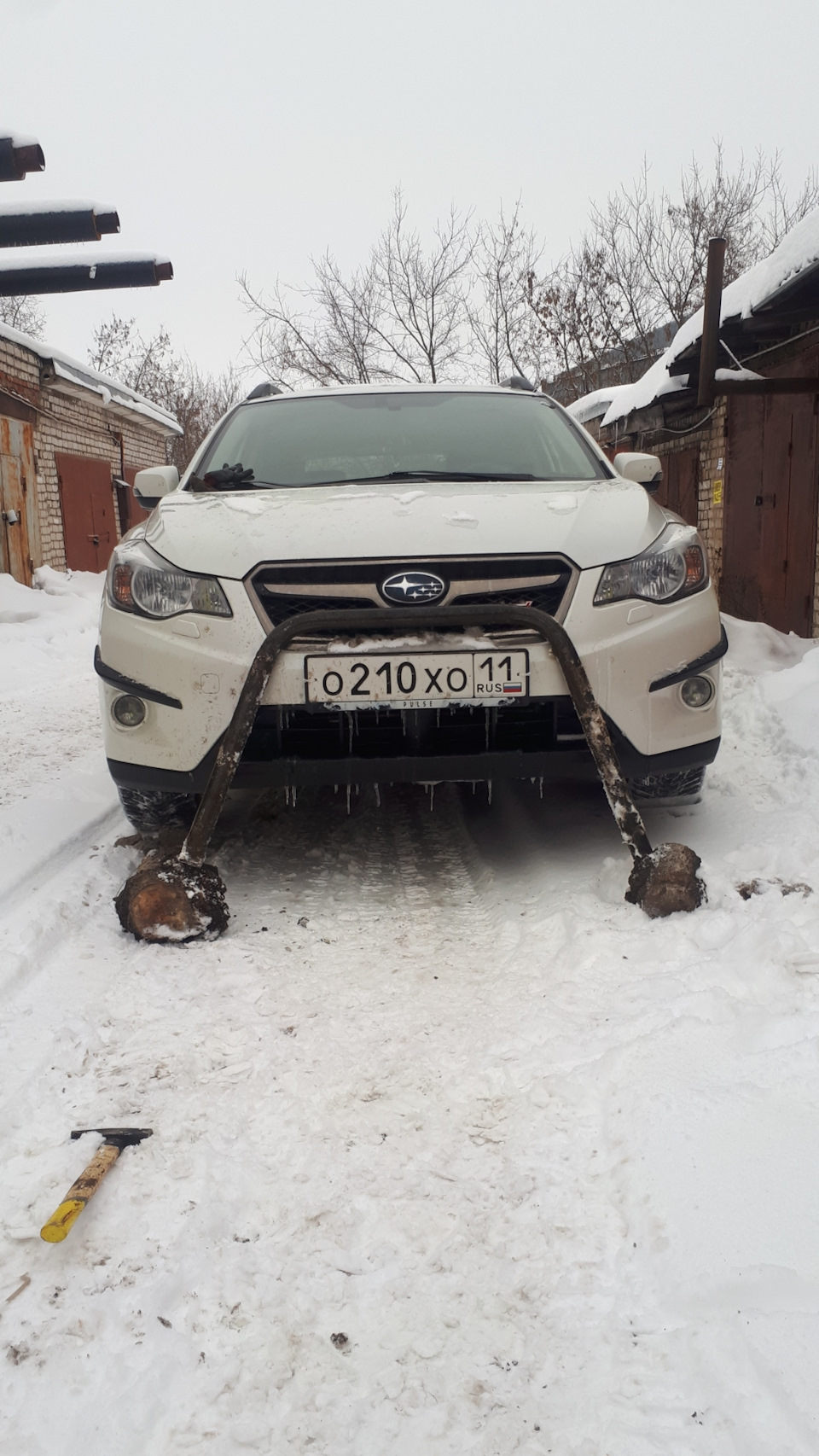 Кенгурятник на subaru xv — Subaru XV (1G), 2 л, 2014 года | тюнинг | DRIVE2