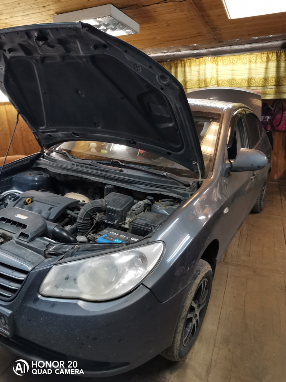 Чуть ремонта по переду — Hyundai Elantra (4G), 1,6 л, 2007 года ...