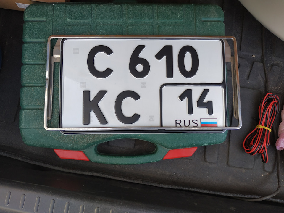 Рамка на новый гос номер — Toyota Allion (T240), 1,8 л, 2007 года ...