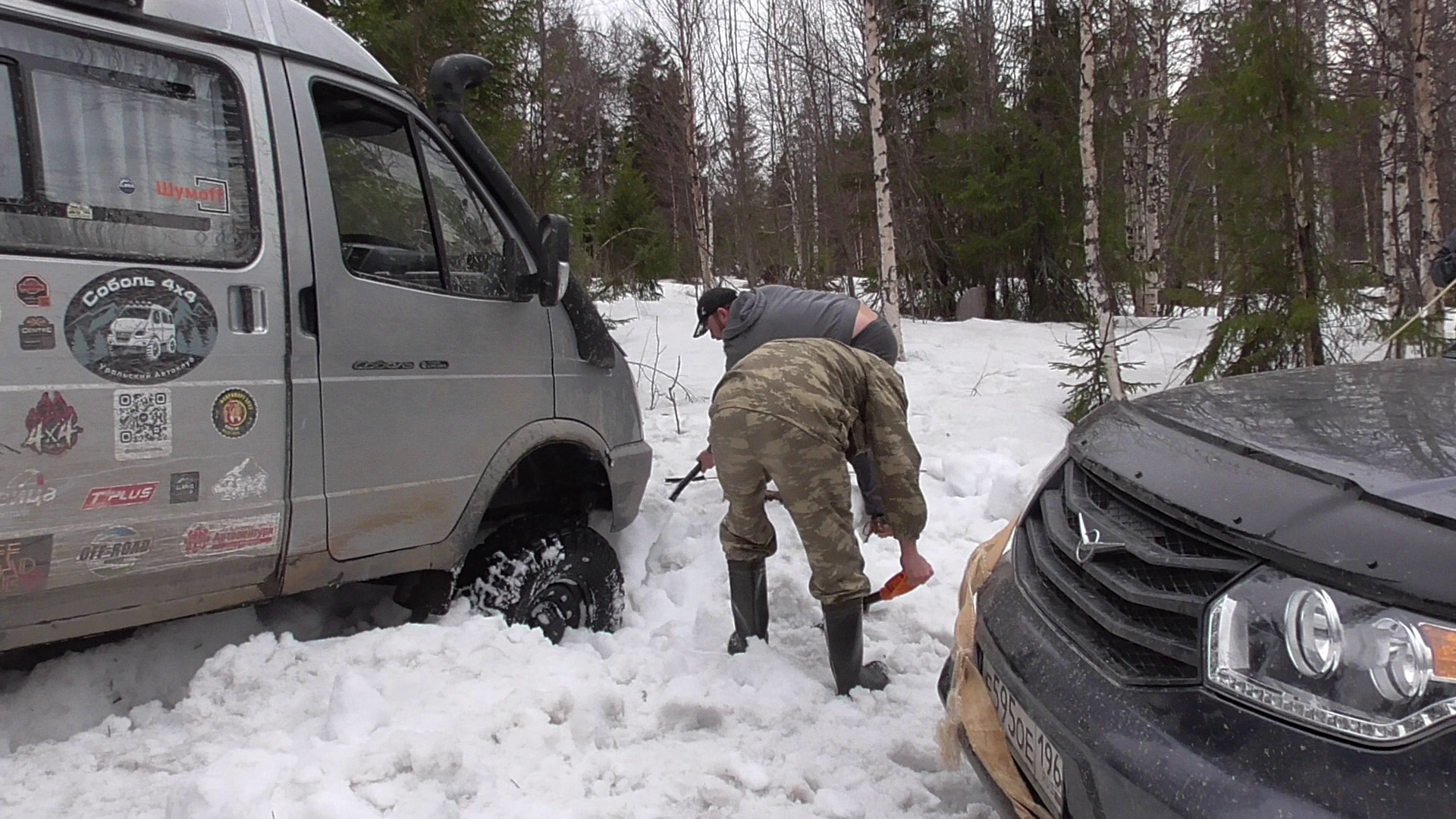 соболь 4х4 по снегу видео