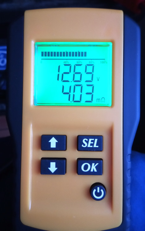 Напряжение и остаточное сопротивление. Само состояние АКБ на 70% — Ford Galaxy (Mk III)