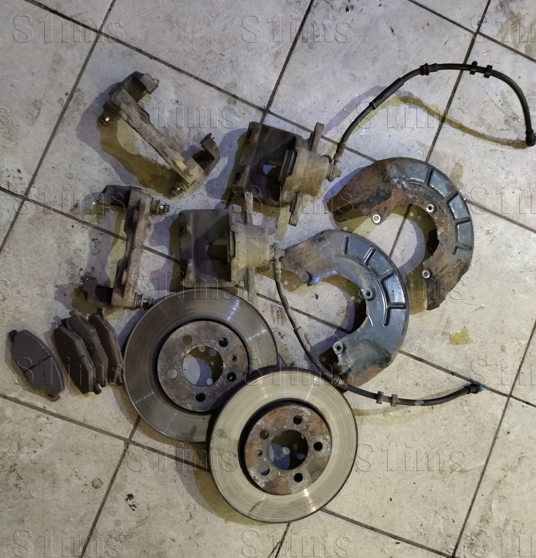 Передние тормоза на VW Polo Sedan 288 мм. ATE 57 поршень — Volkswagen ...