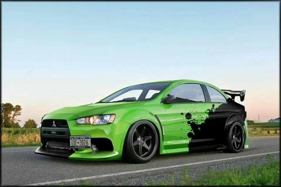 Черно зеленая машина. Mitsubishi Lancer Evolution Green. Mitsubishi Lancer 10 Green. Mitsubishi Lancer Эво 10 зелёный. Mitsubishi Lancer Evolution x Green.