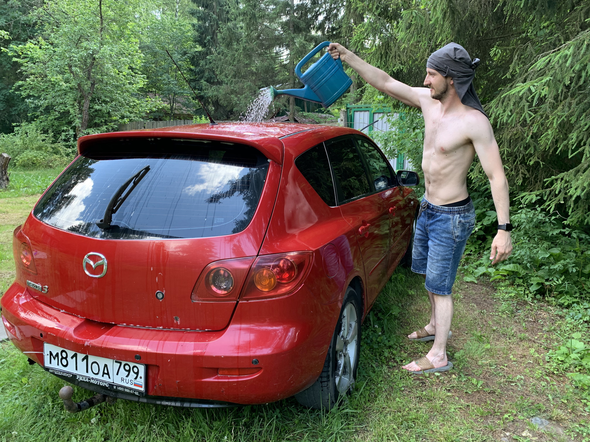 Дачная мойка — Mazda 3 (1G) BK, 1,6 л, 2004 года | мойка | DRIVE2
