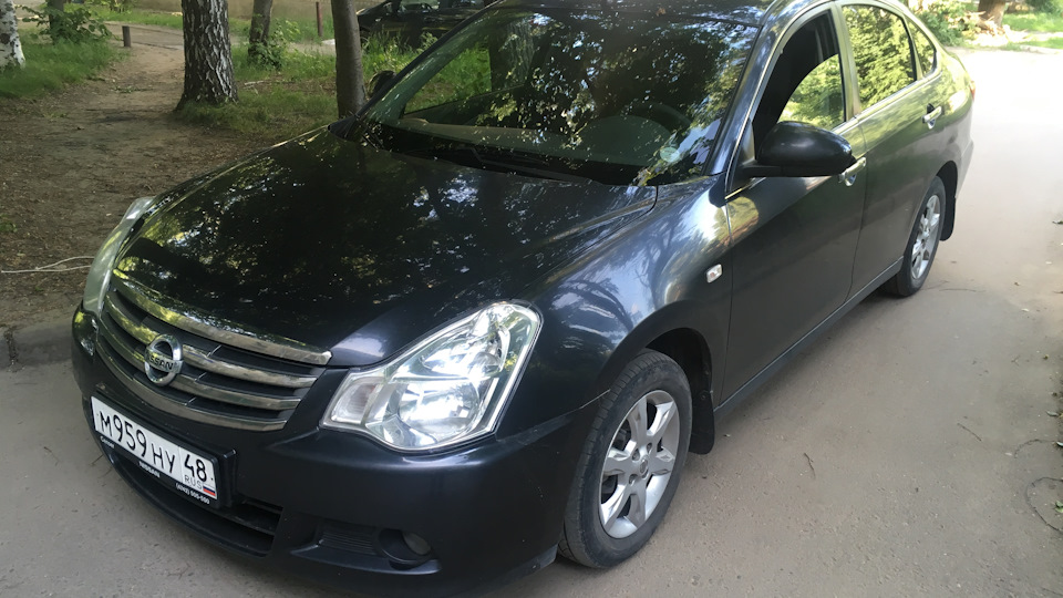 Nissan Almera 2013 черная