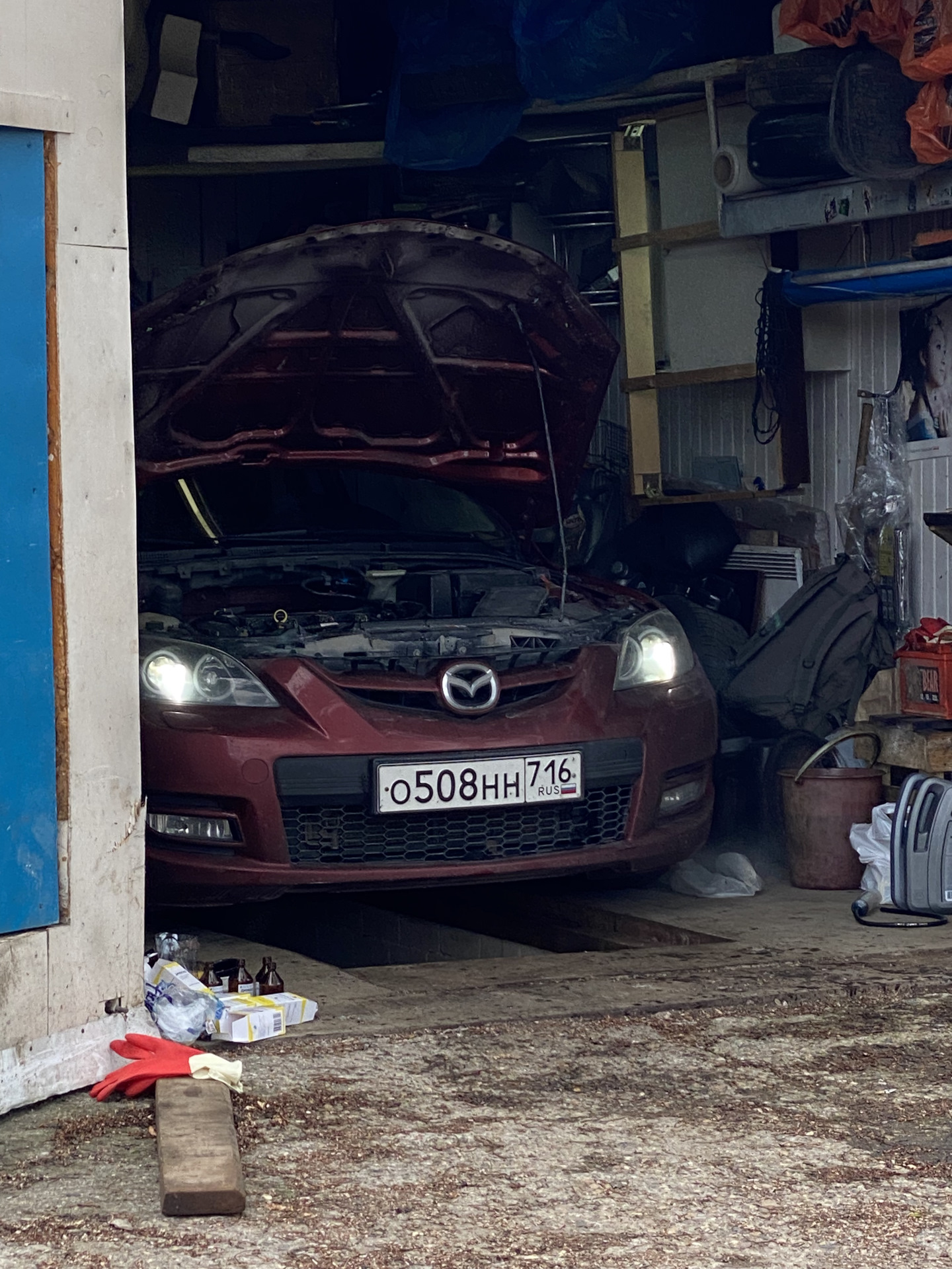 22. Промывка двигателя Димексидом — Mazda 3 (1G) BK, 2 л, 2008 года | визит  на сервис | DRIVE2