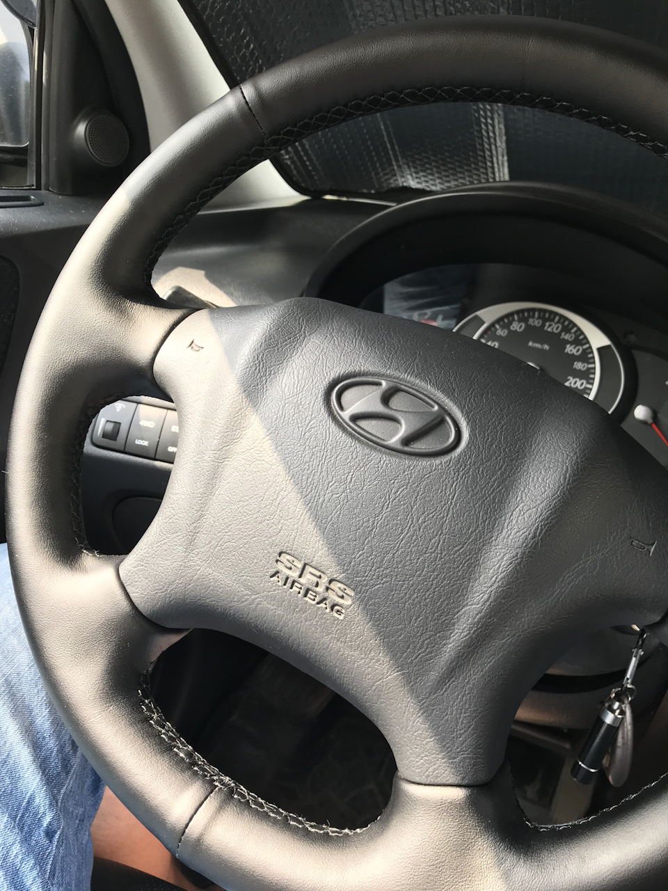 Как снять руль хундай туксон 2007 Оплётка на руль - Hyundai Tucson (JM), 2 л, 2008 года аксессуары DRIVE2