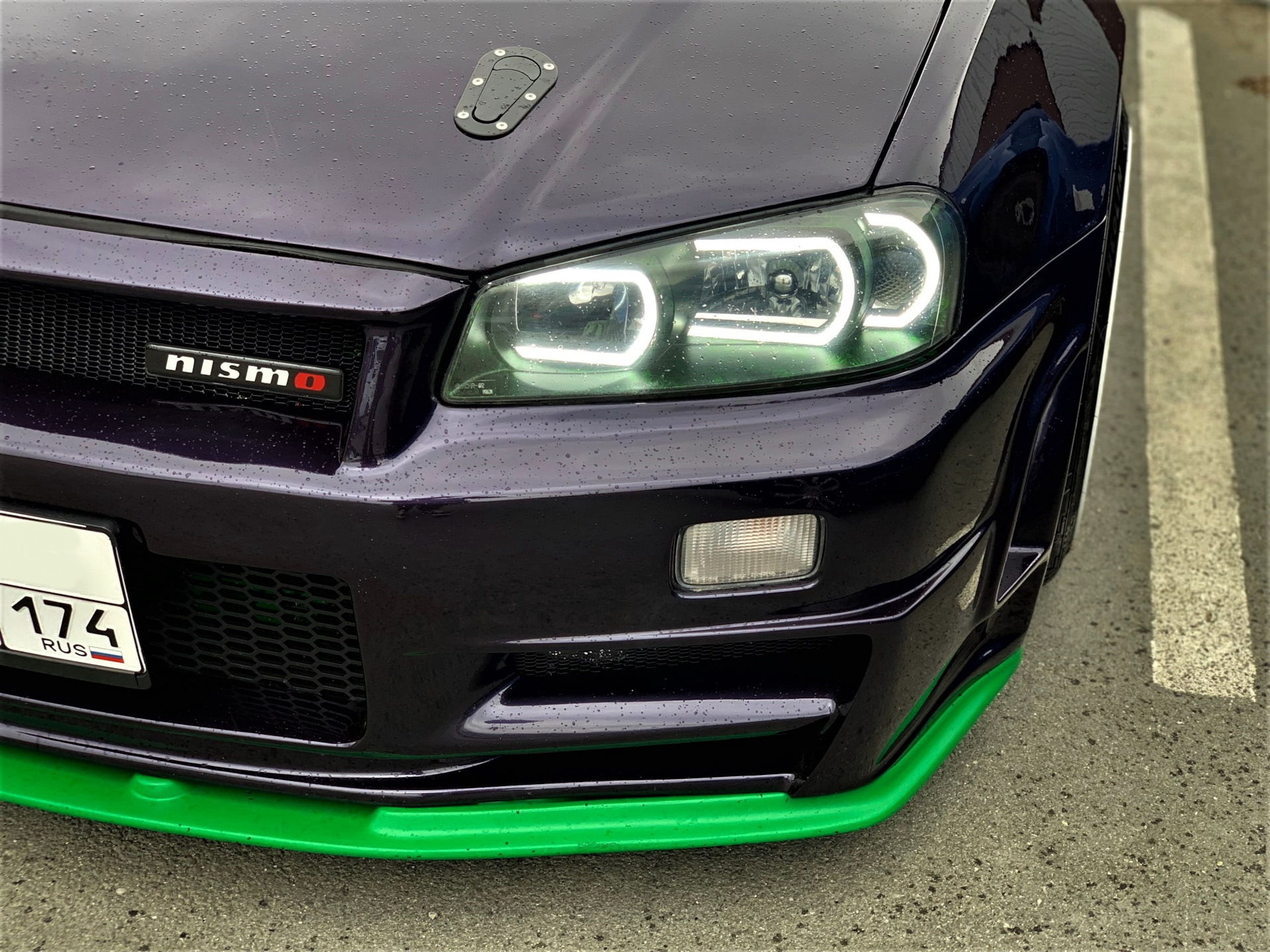 Ангельские глазки TAU tech в фары Nissan Skyline R34 — TAU tech на DRIVE2