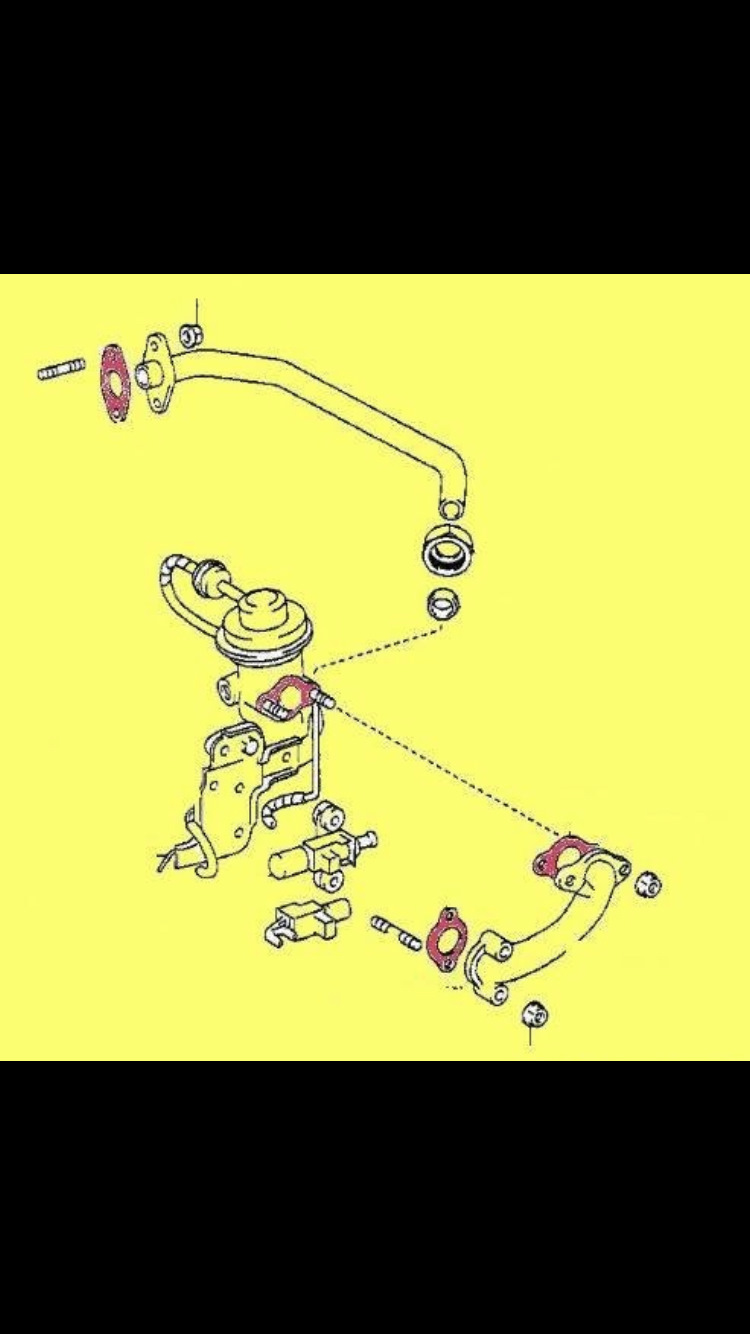 Кастрация клапана ЕГР — Toyota Mark II (90), 2,4 л, 1994 года | своими ...