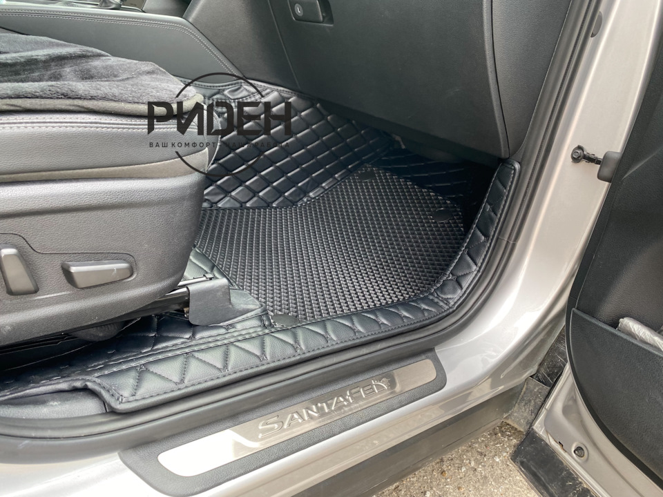 3d 5d коврики в салон Hyundai Santa Fe ™ 2018- 5 мест — Автоателье ...