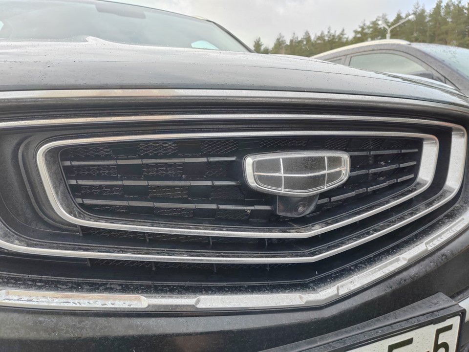 Оклейка пленкой и установка сетки решетки радиатора — Geely Atlas Pro ...
