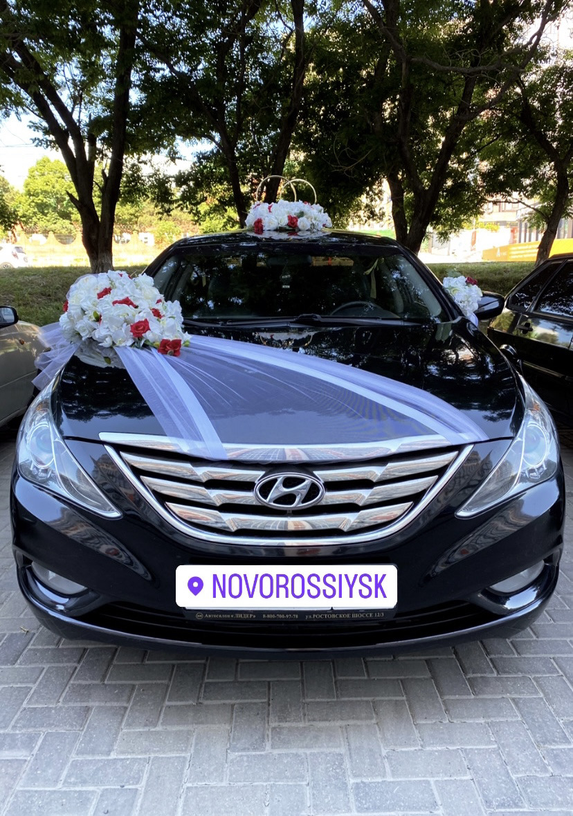 Свадебный кортеж — Hyundai Sonata VI (YF), 2 л, 2011 года | фотография |  DRIVE2