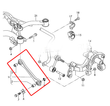 Схема задней подвески фольксваген джетта 5