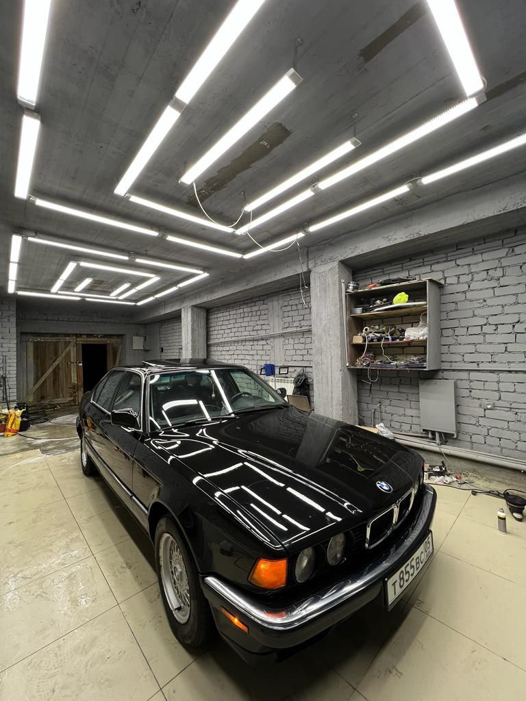 Полировка машины с воском-эффект — BMW 7 series (E32), 3,5 л, 1992 года ...