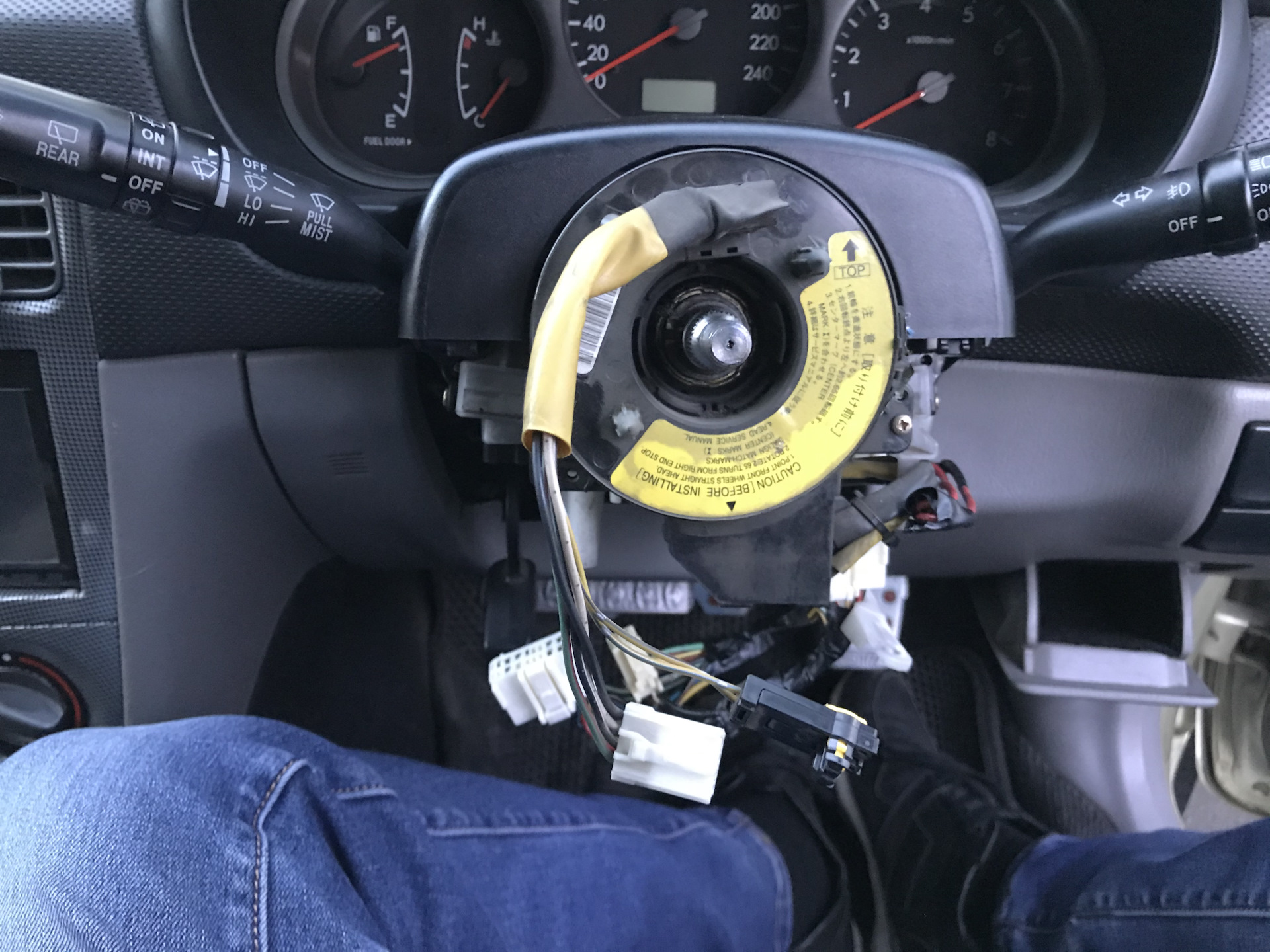 Переделка кольца SRS под левый руль — Subaru Forester (SG), 2 л, 2002 ...