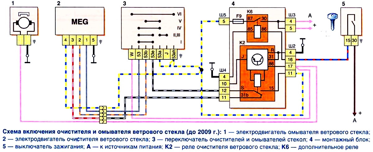 Привод заднего стеклоочистителя нива шевроле схема подключения