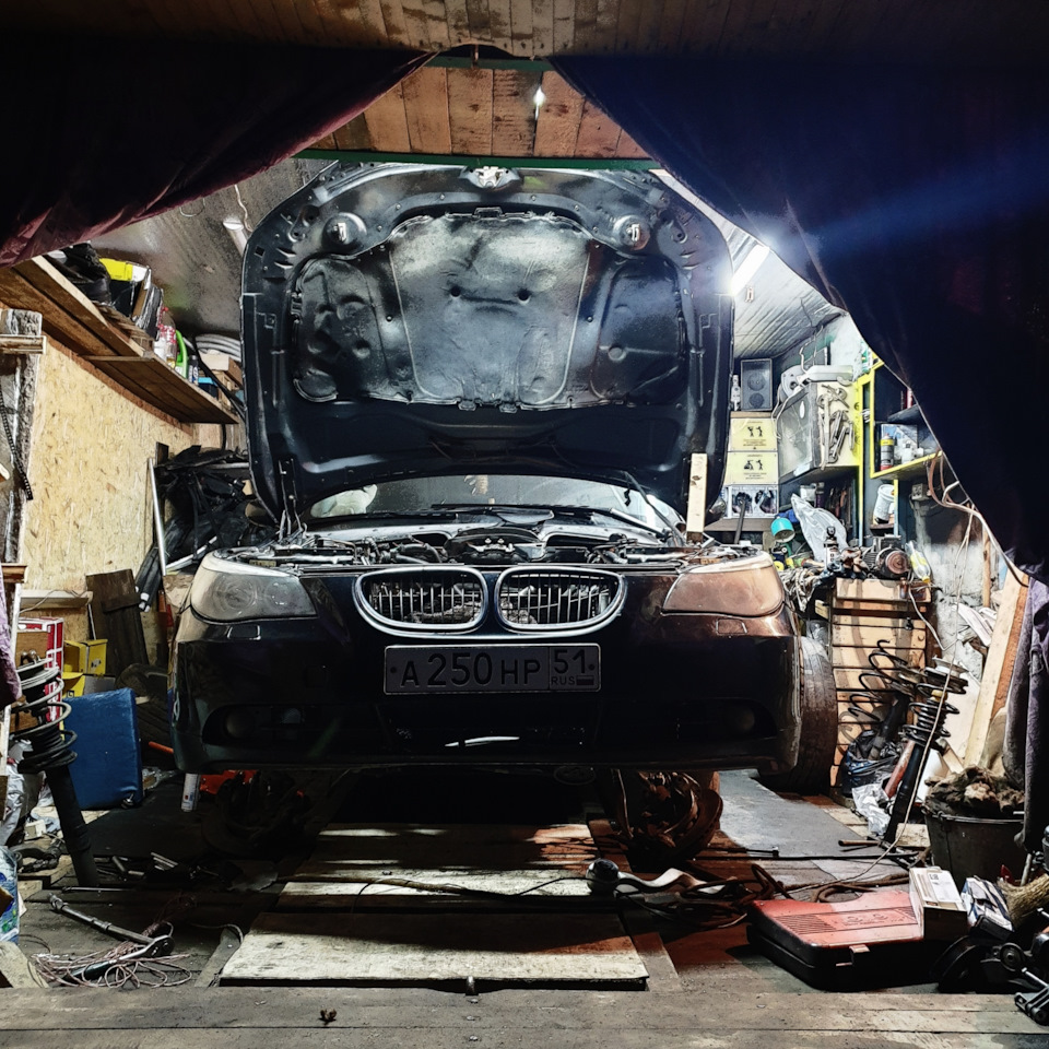 Передняя подвеска — BMW 5 series (E60), 2,2 л, 2003 года | своими ...