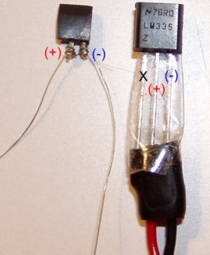 Lm335z как датчик температуры схема включения