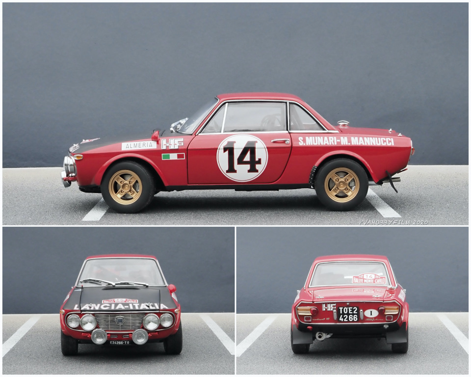 Lancia Fulvia 1.6HF Winner of Rally Monte-Carlo, 1972 #14 Sandro Munari —  Mario Mannucci (1/18 AUTOart) — Сообщество «Масштабные Модели» на DRIVE2